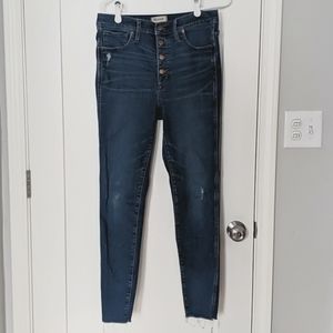 Madewell High Rise Button Fly Jeans - 30